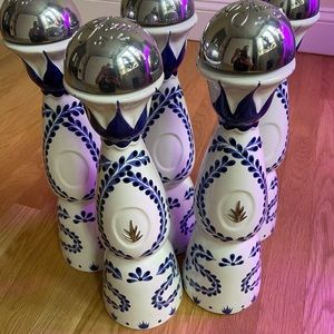 Empty Clase Azul tequila reposado bottle